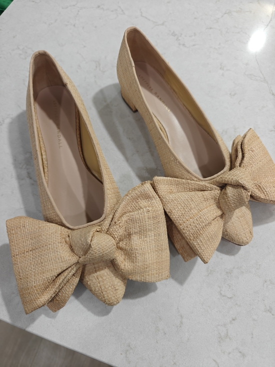 Loeffler Randall Shoes - Loeffler Randall Natural Woven Bow Shoes 8